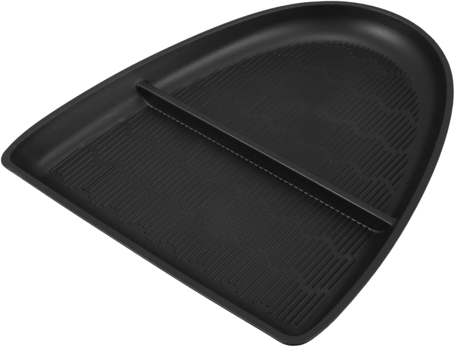 Alipis Car Dashboard Storage Box with Compartments Black TPE Organizer