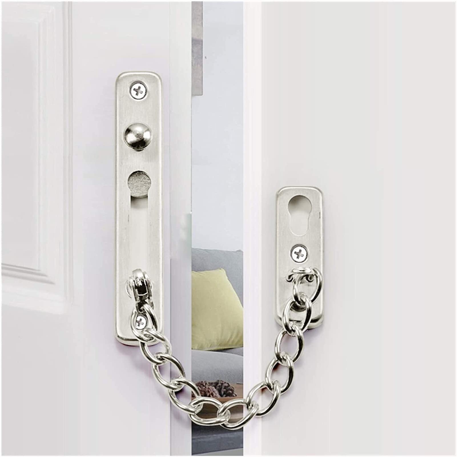 Voordeur veiligheid veiligheidsslot thuis hasp klink kettingslot guard vangst sluiting sloten voor home security deur gereedschap mayitr kopen? | Korting tot 25