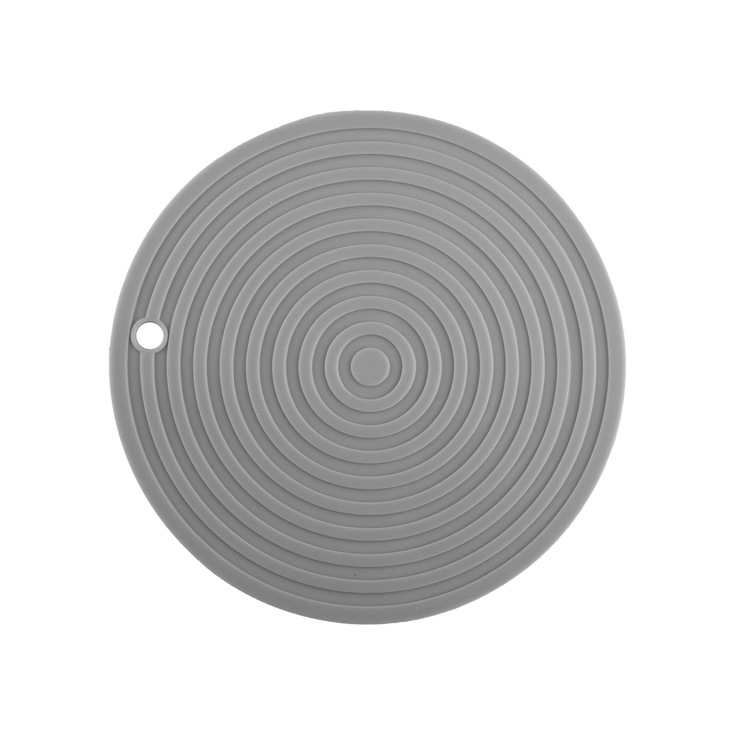 Tabanzhe Pet Food Mat-Cat Dog Bowl Mat Non-Slip Silicone Placemat Waterproof Round Dish Feeding Pad for Cat Dog Bowls and Dishes(Grey)