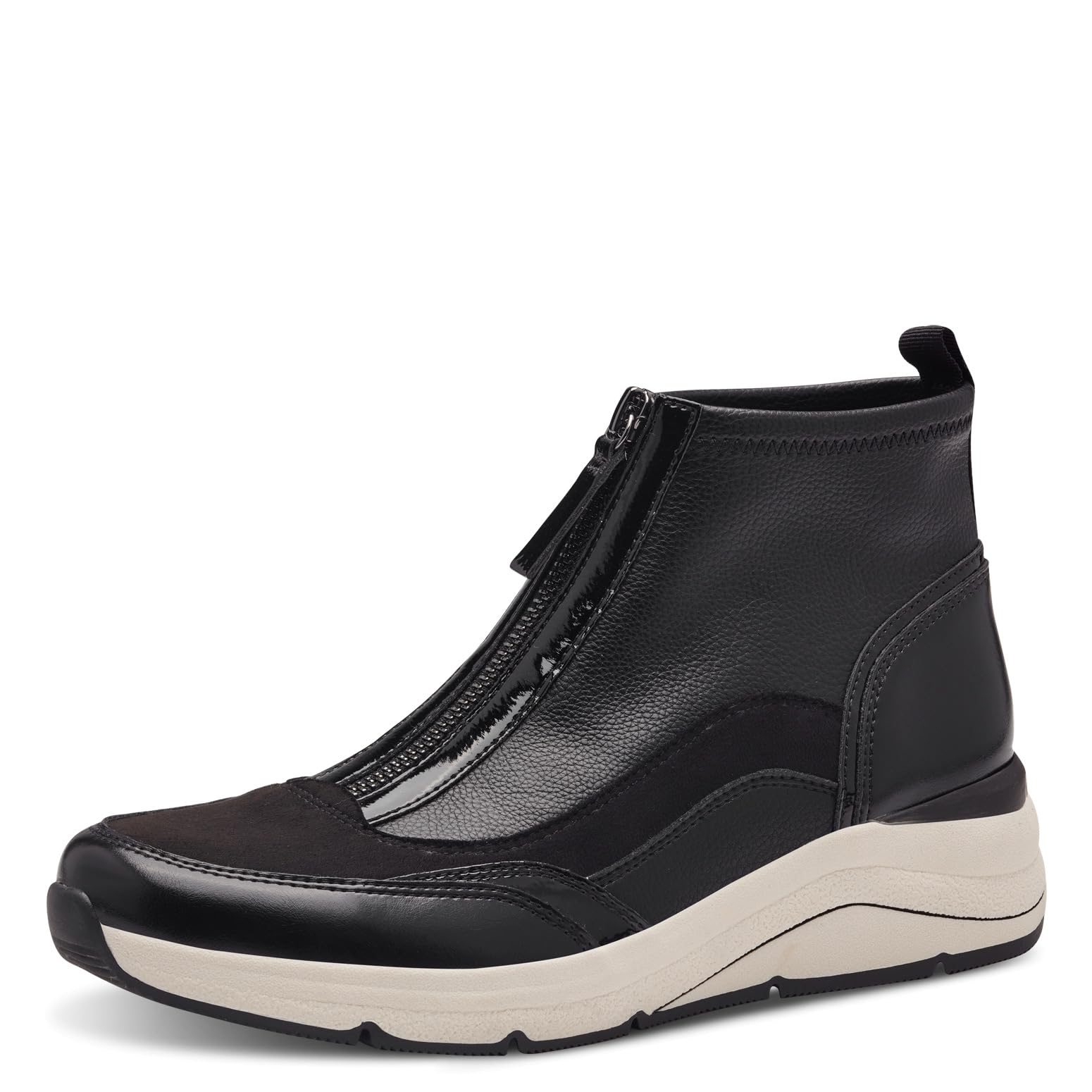 Jana Damen Sneaker hoch mit Reißverschluss Vegan