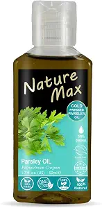 Nature Max Parsley Oil Essential Oil, 1.70 oz / 50 ml, Pure Cold Pressed, Kosher & Halal