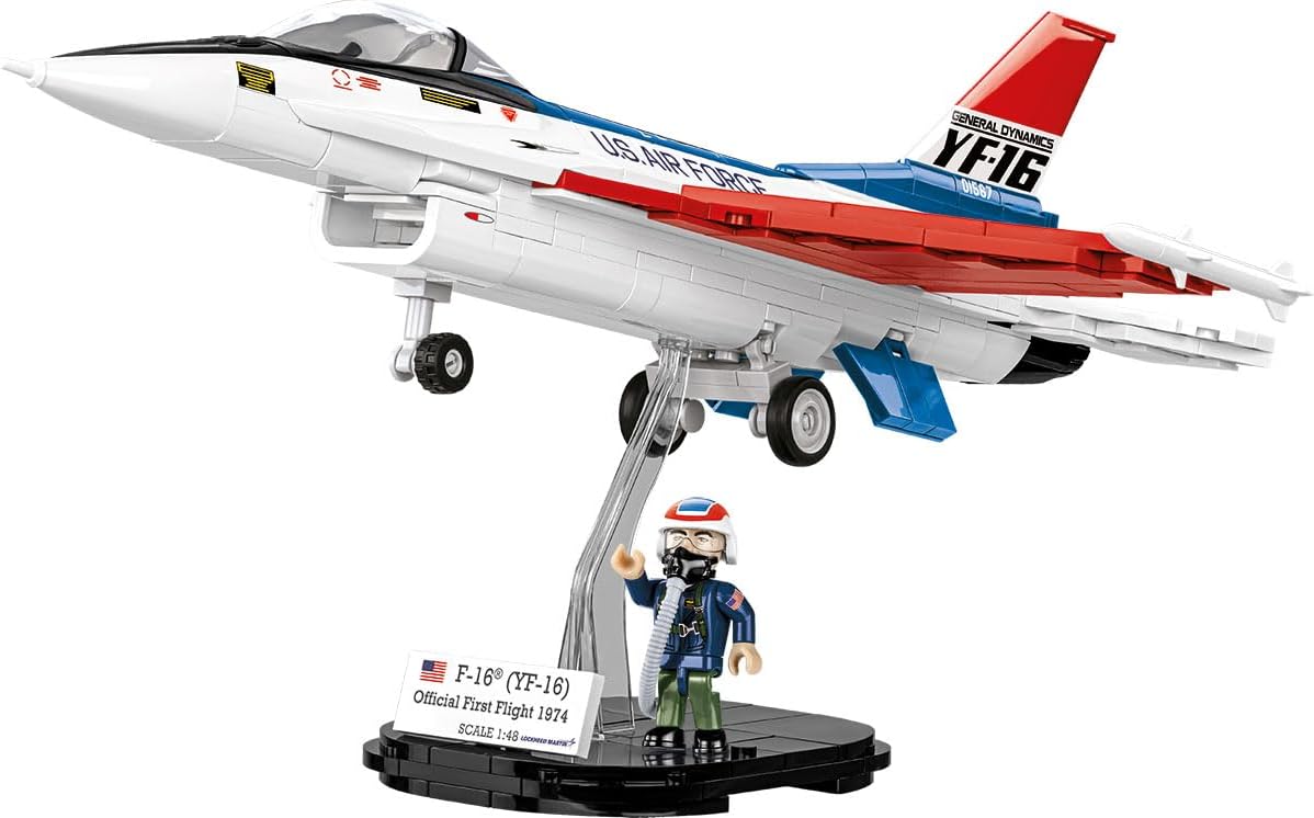 COBI Armed Forces Lockheed Martin F-16® (YF-16) First Flight 1974 Building Set, 375 Pieces