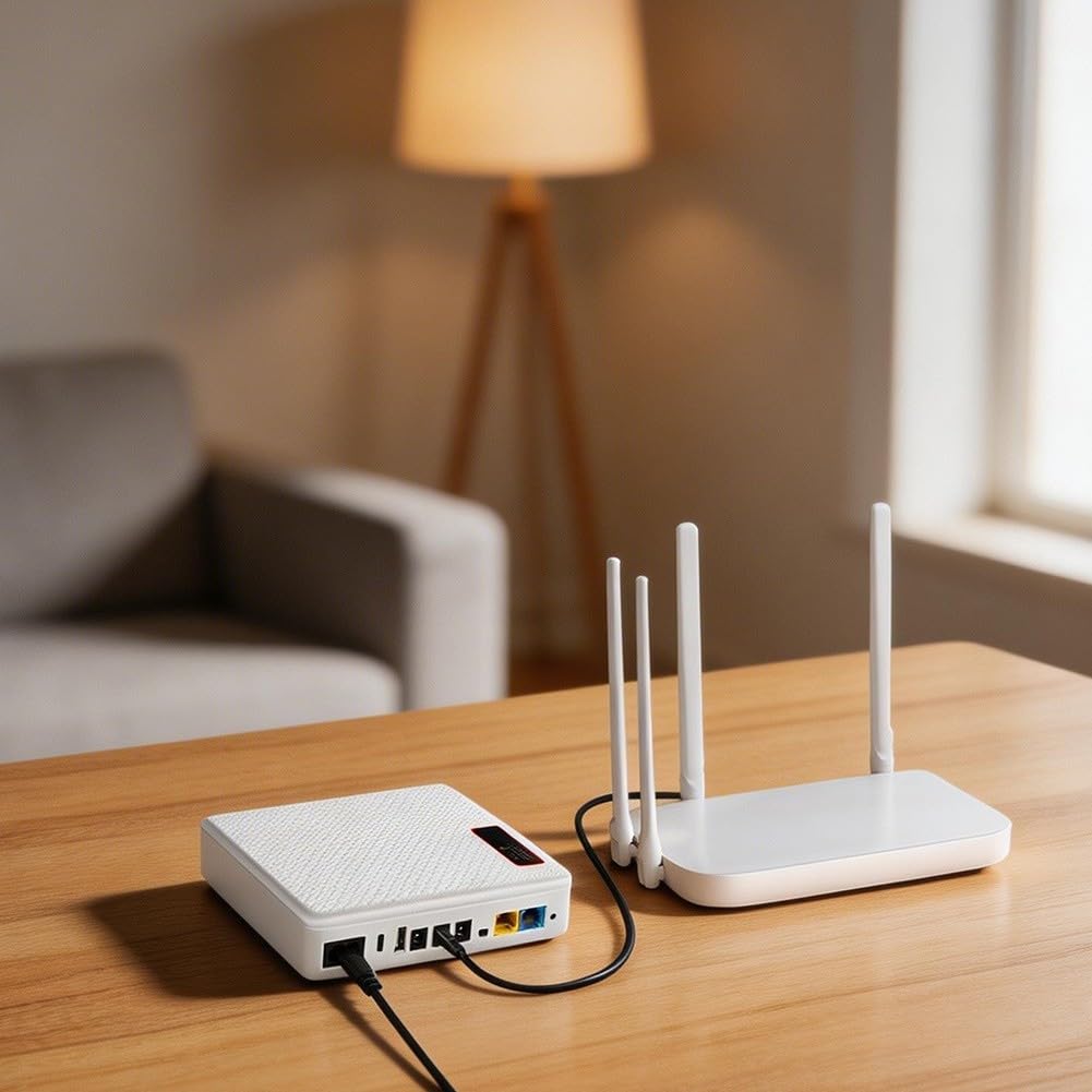Router DC UPS 18 W 8000 mAh uso DC UPS Router 18 W 8000 mAh uso (10400 mAh)