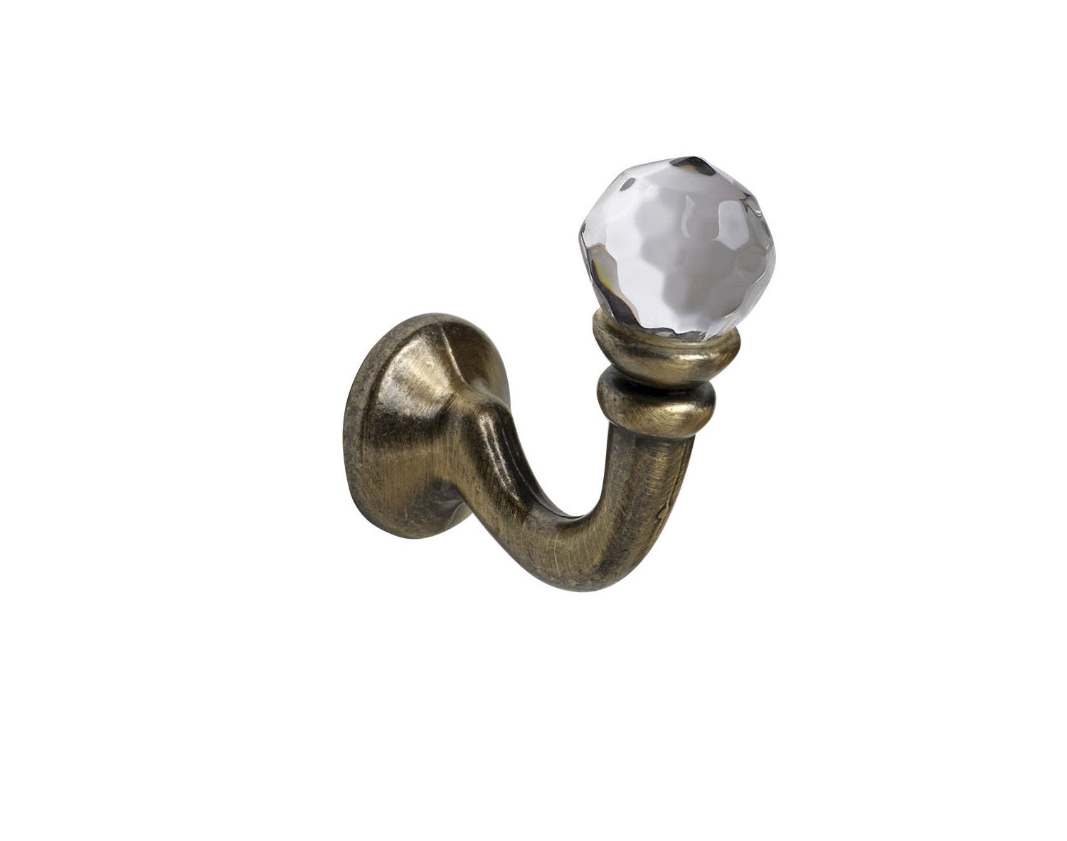 SPEEDY Accessories Crystal Palma Curtain Tie Back Hooks, Antique Brass, 2 Pack