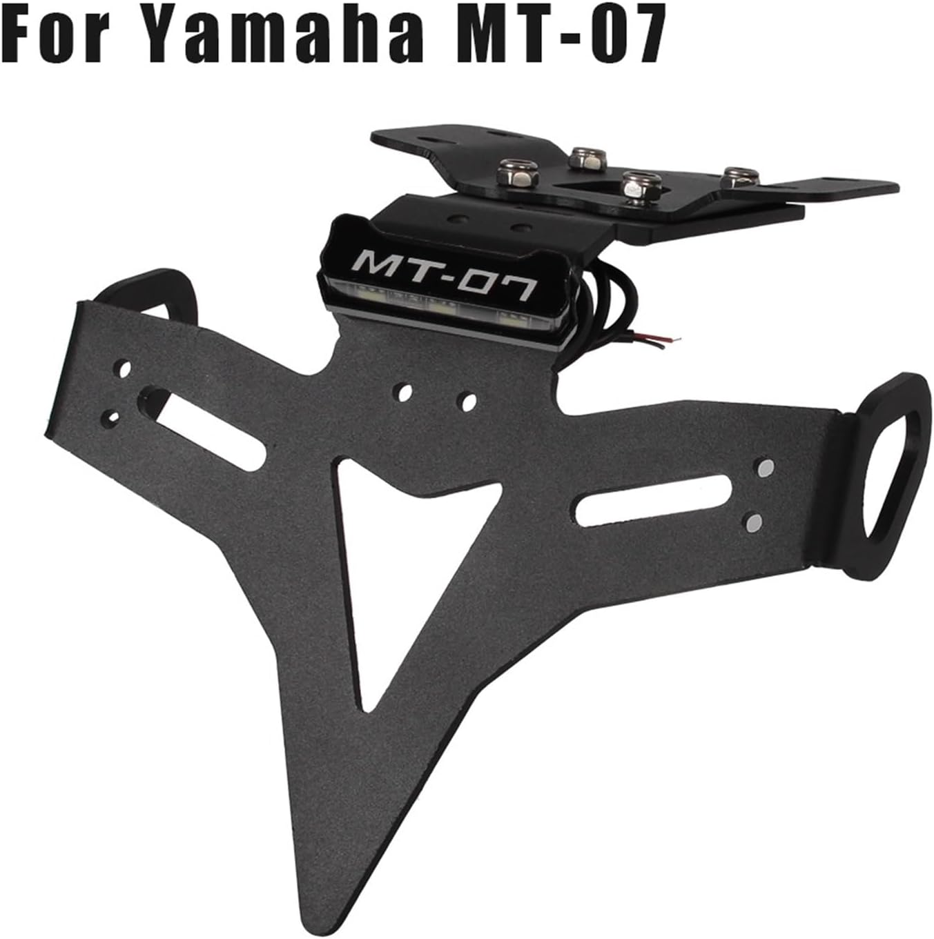 dengpandianzi Fender Eliminator Registration Frame Motorcycle License Plate Holder Compatible with MT-07 MT 07 MT07 2013-2021 2014 2018(with MT07)