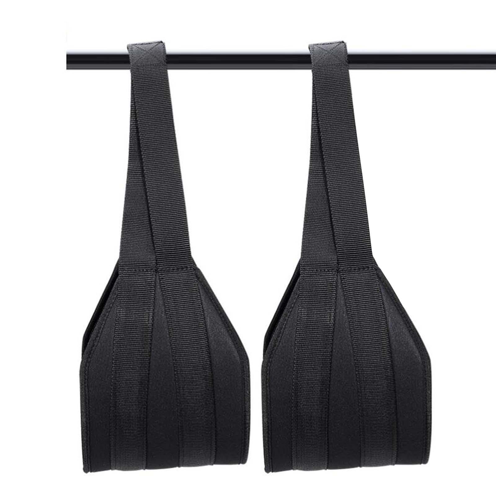 2 Piezas Correas de Entrenamiento Abdominal Correas de Ejercicio para Levantamiento de Piernas Brazaletes para Barra Pull Up Accesorios de Soporte Par