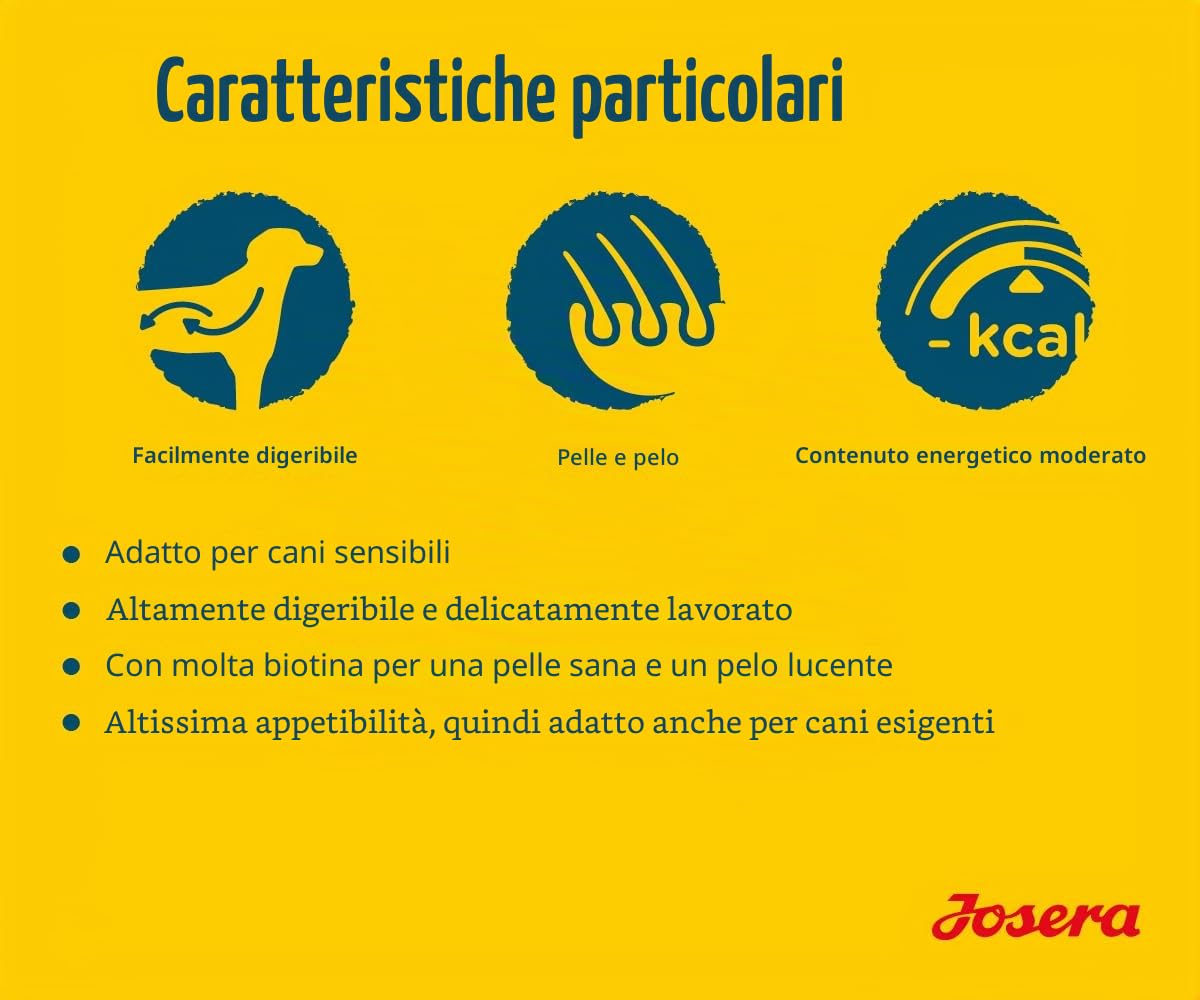 Josera Cibo per Cani con Anatra, SensiPlus (1 x 12,5 kg), Super Premium, Adulti, Sensibili, Stomaco Sensibile, Cibo Secco, Confezione da 1
