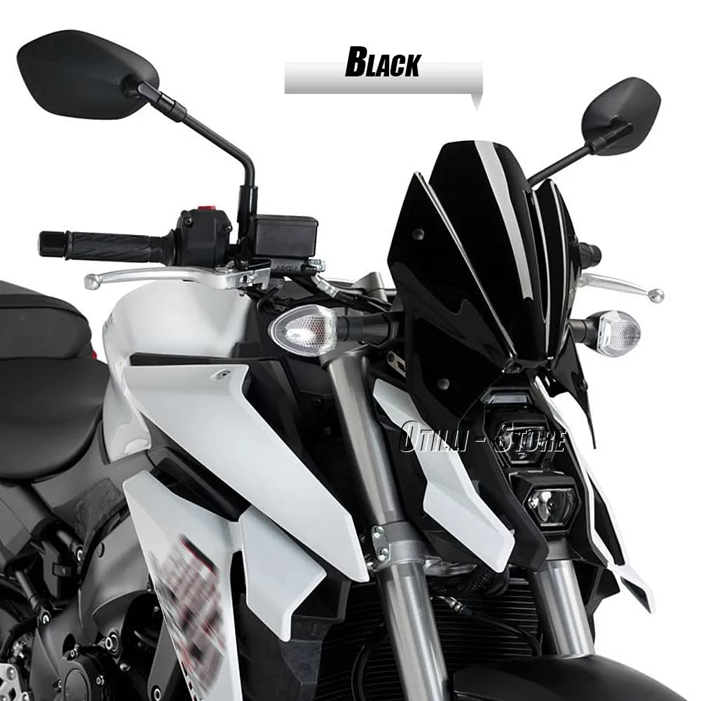 Parabrisas para Suzuki GSX-S1000 GSX-S950 2021 2022 2023 GSXS950 GSXS1000 GSXS GSX-S 950 1000 motocicleta Pare-brise deflectores de viento (negro)