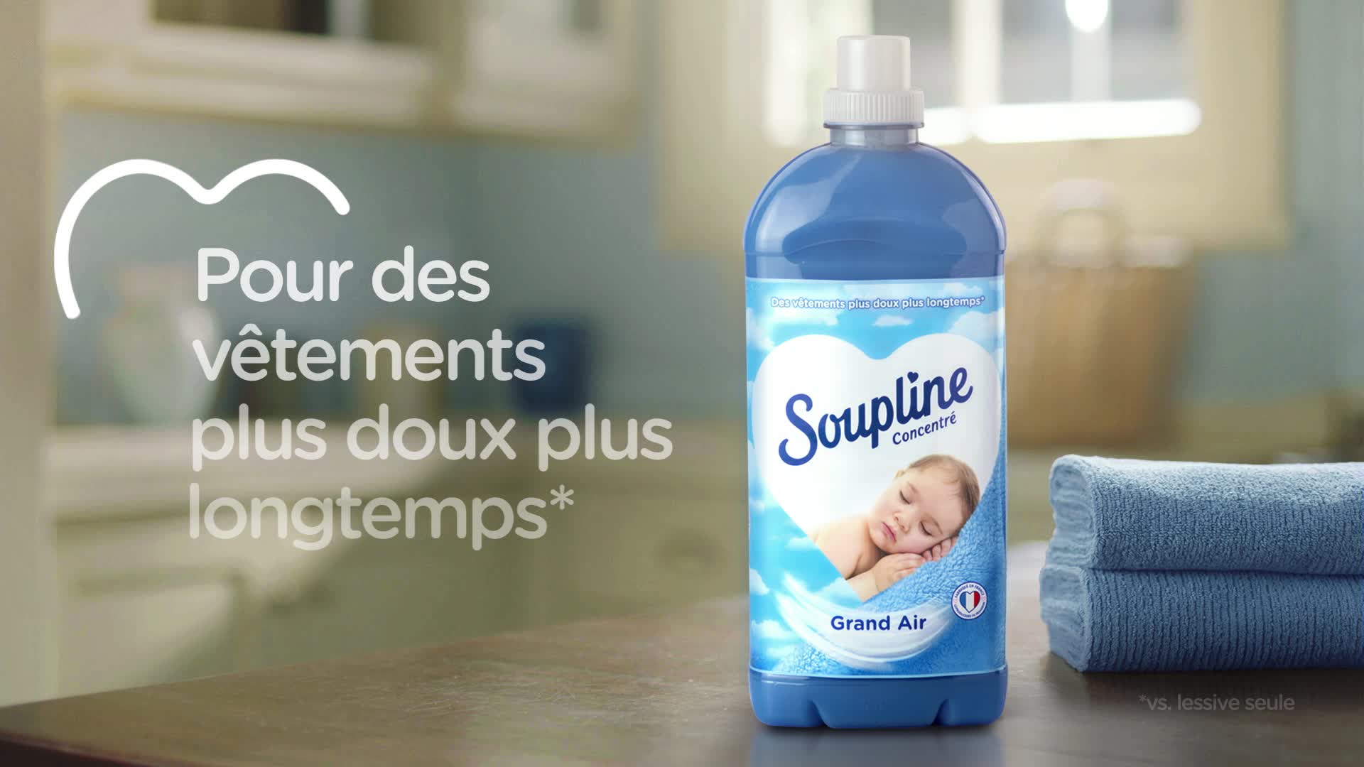 Soupline Concentré Grand Air 630ml - Lot De 4 Bouteilles - Neuf