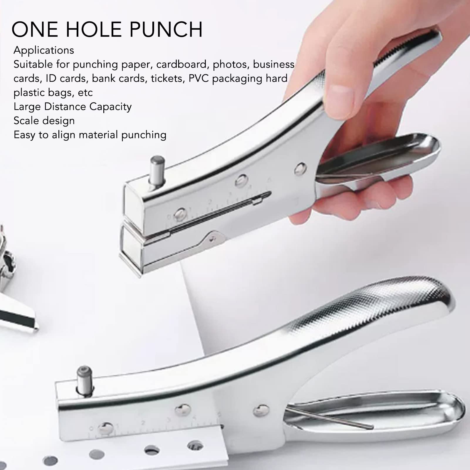 Kit de alicates para Ojales, Perforadora de un Solo Agujero, Perforadora Papel Manual, con Mango ergonómico, for cartón prensado | []
