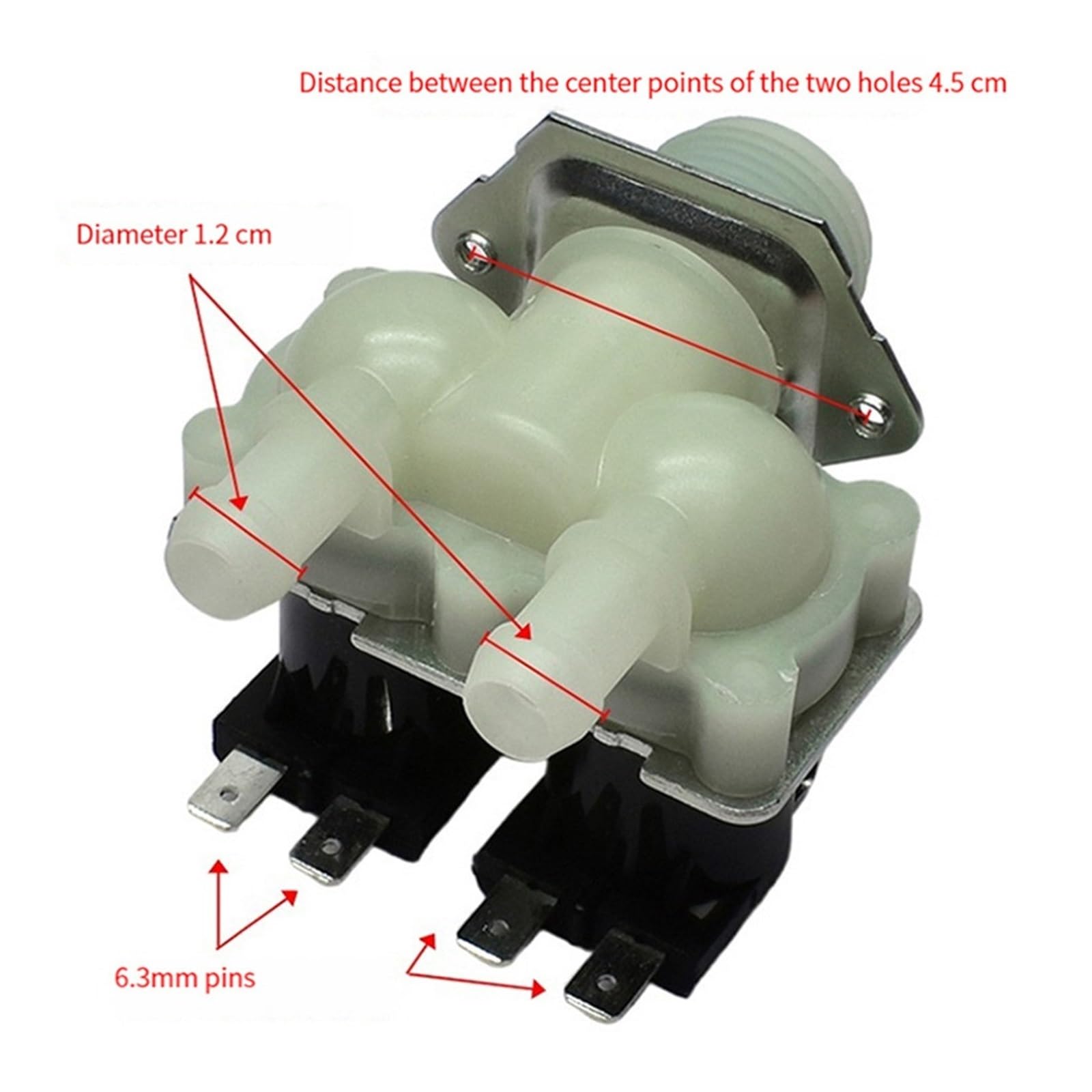 Magnetventil FPS180A Für Waschmaschinen - Kompatibel Mit LG, Haier, Midea & Little Swan