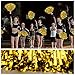 DILIBRA 24Pcs Metallic Cheerleading Pom Poms, Cheerleaders Cheer Pom Poms Cheering Squad Hand Flower for Adults Team Spirit Sports Game Dancing Party Celebration