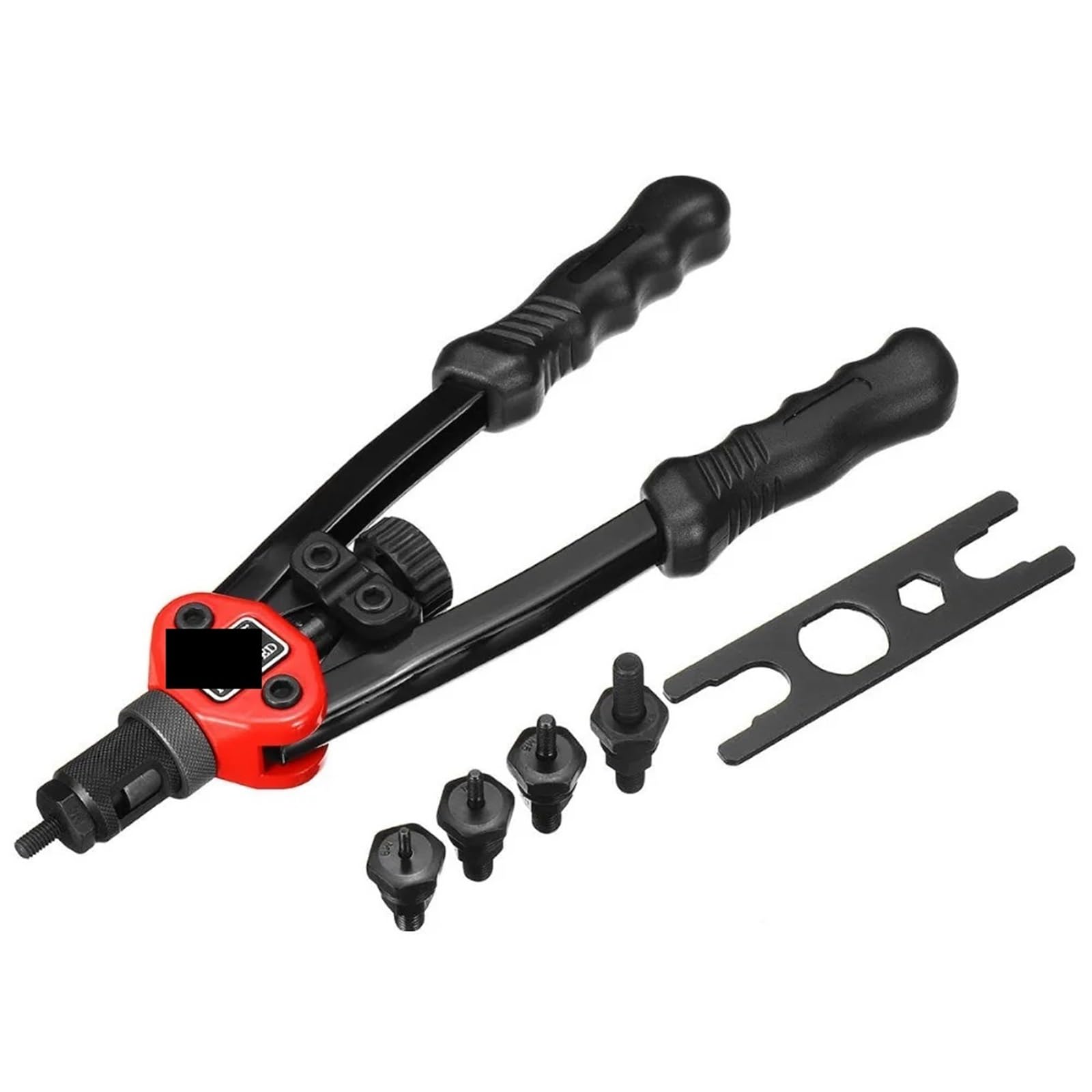 Kit d'Outils à Rivets Aveugles Professionnel Outil de pose d'écrous à riveter à mandrin, kit d'outils de pose d'écrous à riveter robustes, outil de rivetage fileté, riveteuse manuelle à insert fileté