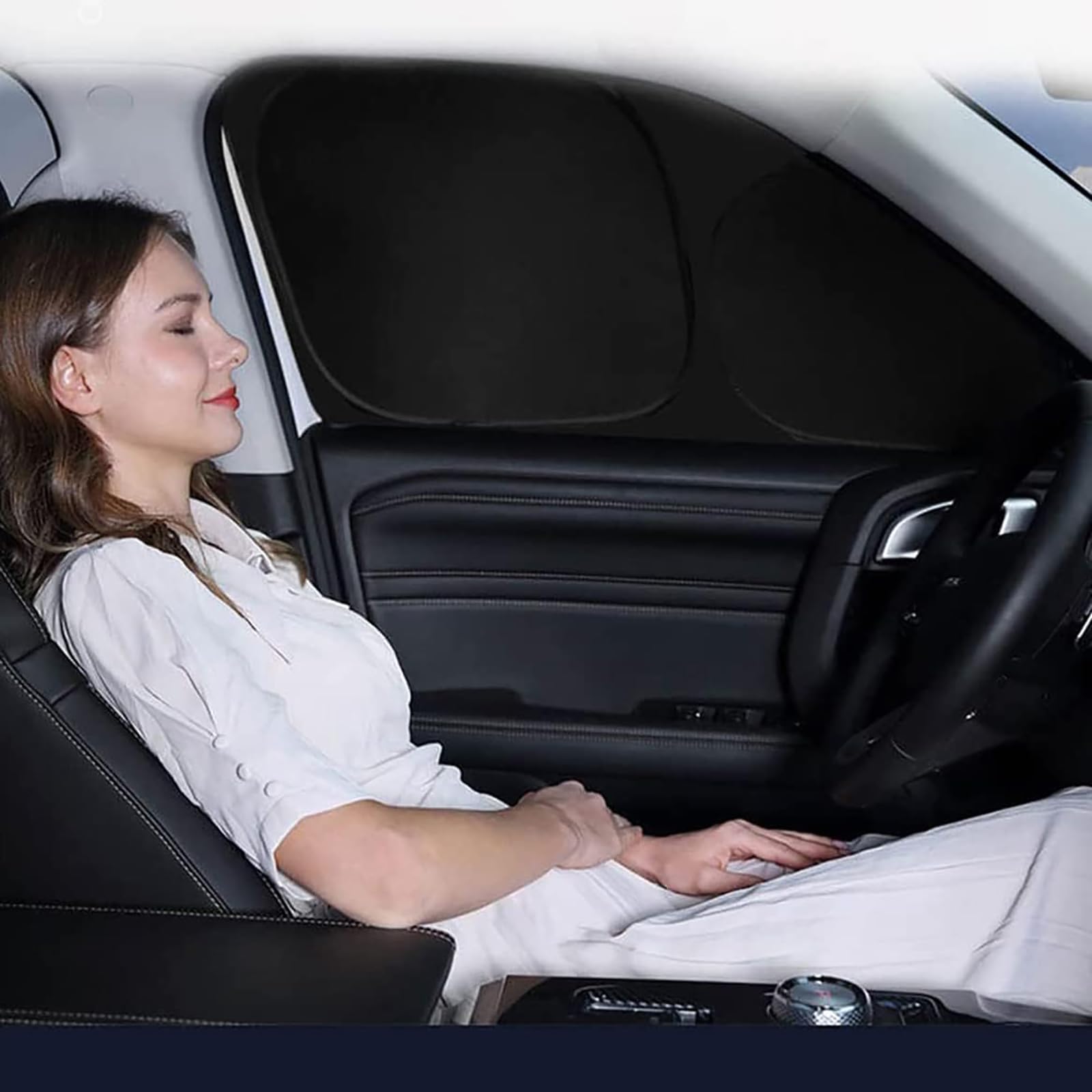 Parasole Finestrini Laterali Auto per Fiat Tipo 500 500L 500X Ducato, Completamente Coperto Tende Oscuranti Vetri Block Raggi UV Anti Zanzara Protezzione Privacy Accessori
