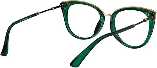 Miniatura 6 de Zeelool Gafas retro de gran tamaño con bloqueo de luz azul ojo de gato para mujer Dalton OP01934