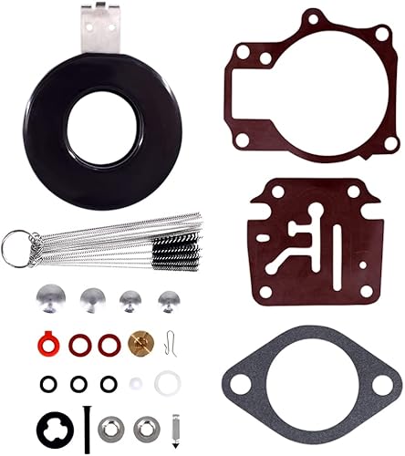 396701 392061 398729 Kit de reparación de carburador con flotador para Johnson Evinrude 18 20 25 28 30 35 40 45 48 50 55 60 65 70 75 HP Reemplazo