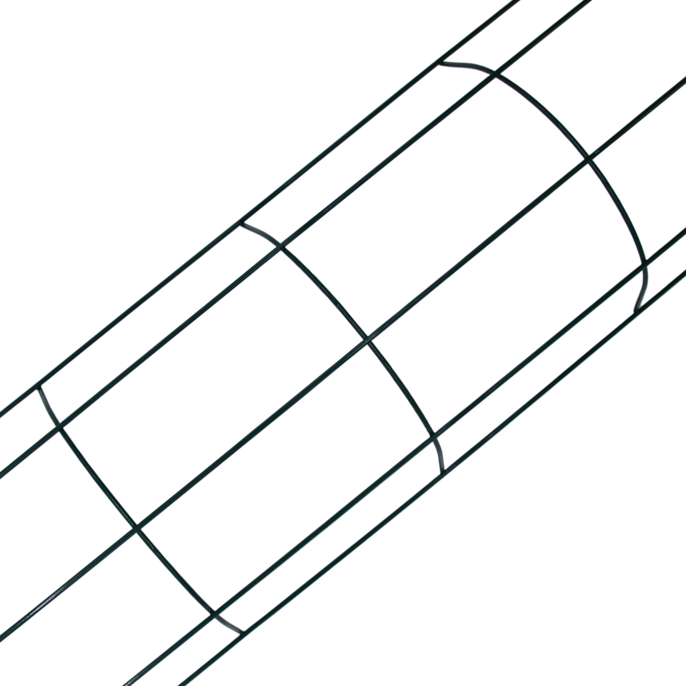 Rejilla de metal verde para bajantes, 200 cm, rejilla semicircular para plantas, tubo de lluvia