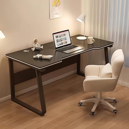 Escritorio para videojuegos, mesa de escritura para computadora, estilo simple, madera de PC, adecuada para el hogar, la oficina