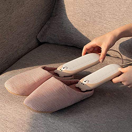HWHSZ SèChe-Chaussures éLectrique, SèChe-Chaussures De Chauffage SèChe-Chaussures USB Portable StéRilisation Uvc SéChage à TempéRature Constante DéSodorisation, Minutage 3/6/ 9H,Brown Cover