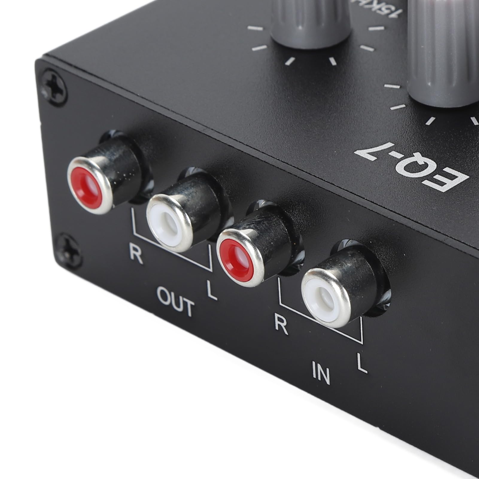 Égaliseur Sonore 7 Bandes, égaliseur Sonore Numérique avec Construction en Alliage d'aluminium, Amplification Puissante, Large Plage de Contrôle et Prise en Charge d'interfaces Multiples