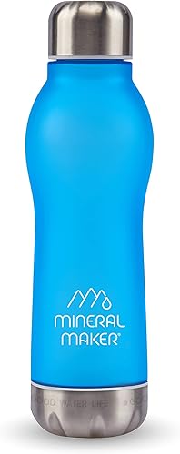 Botella de agua mineral de iones alcalinos mejorada con magnesio, 99.9% de agua pura con pH natural, sin BPA, vaso de Tritan deportivo, viajes,