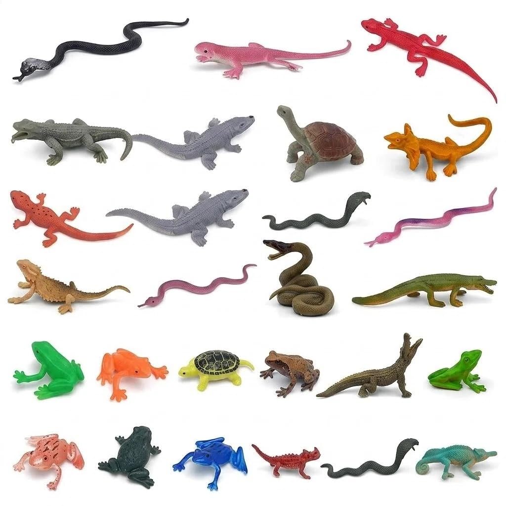 Cosiesnest 24Pcs Plastic Bugs And Insects Figures, Realistic Mini Beasts Set, Plastic Animals For Nature Display, Lifelike Insect Figurines For Home Decor Classroom Use Daily Use (B)