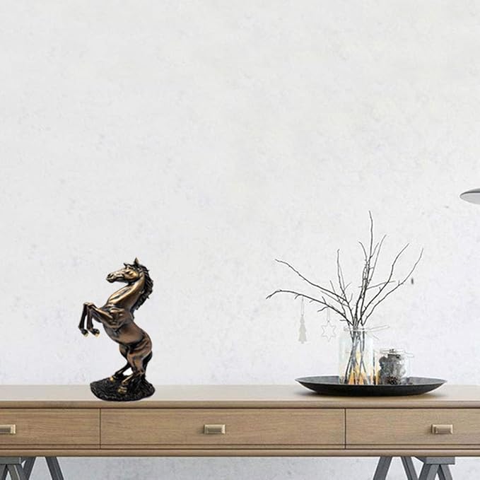 Estatua de Caballo Resina Bronce 31 cm Lependor Decoración Hogar miniatura 7