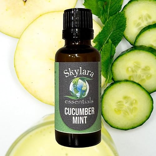 Mezcla de aceites esenciales de pepino y menta orgánica 1.0 fl oz