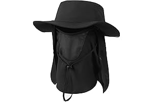 Zylioo XXL Oversize UV Boonie Bucket Hat with Flap for Sun Protection...