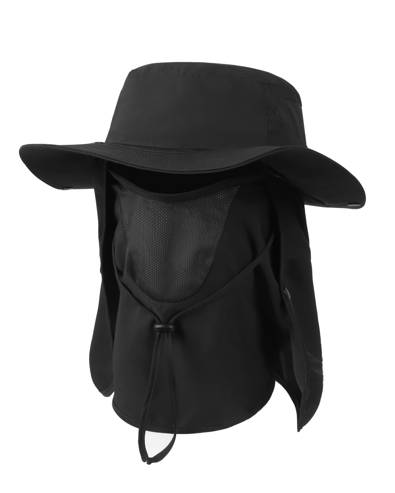 Zylioo Sombreros tipo Boonie XXL de gran tamaño con solapa, sombreros de sol de pesca de secado rápido, sombreros de verano ajustables con correa