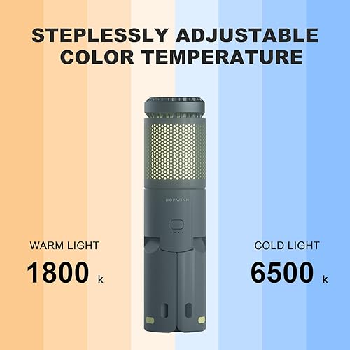 Miniatura 5 de HOPWINN Linterna de camping recargable portátil telescópica al aire libre luces de noche linterna 10000mAh batería lámpara flash luz ambiente