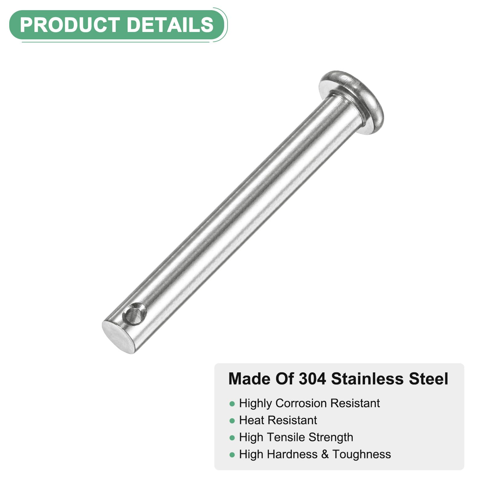 M METERXITY 20-Pack Single Hole Clevis Pins - Image 2