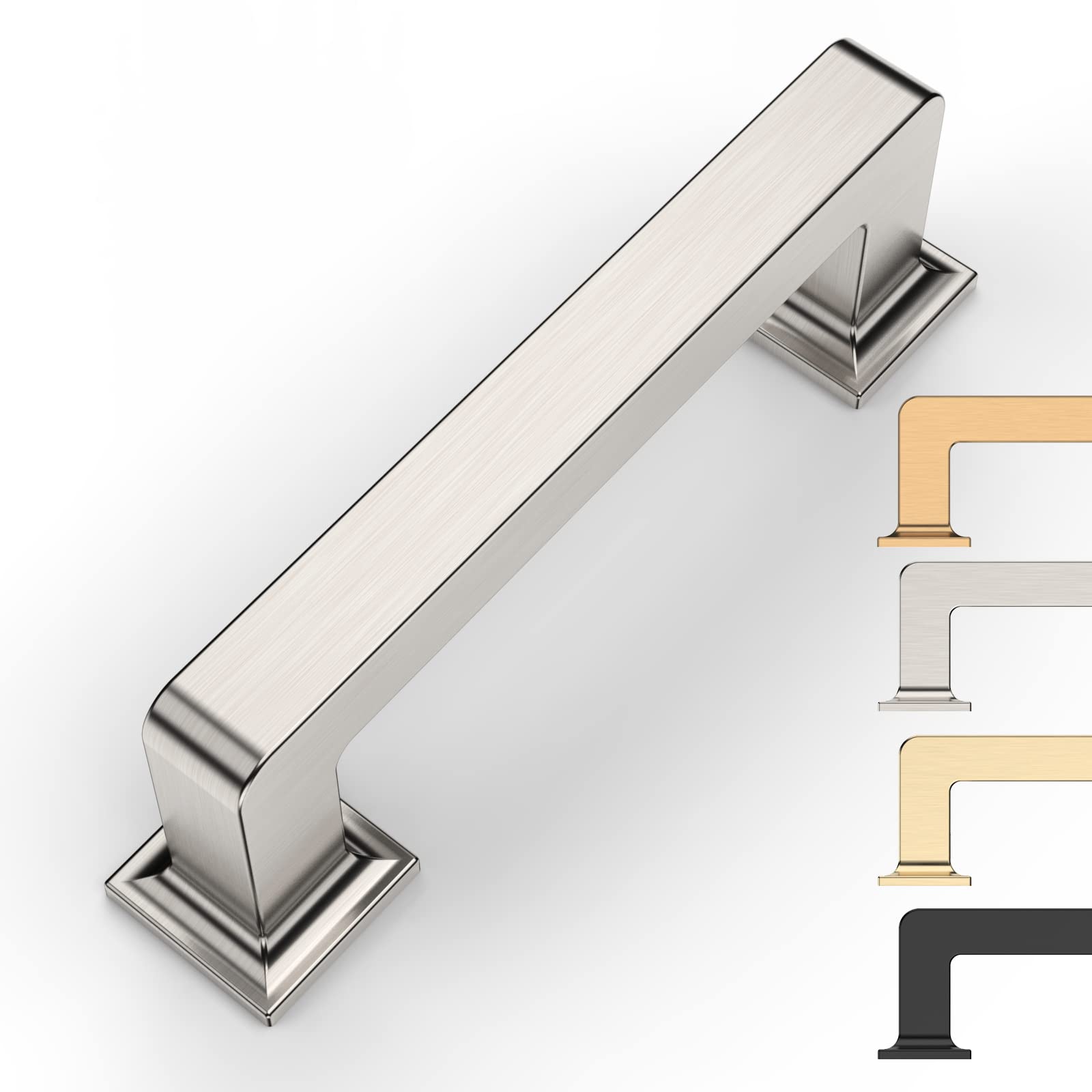 9BUILD 10 Pack 3 Inch Cabinet Handles Brushed Satin Nickel Cabinet Pulls Kitchen Cabinet Handles Kitchen Cabinet Hardware Kitchen Handles for Cabinets Cupboard Handles