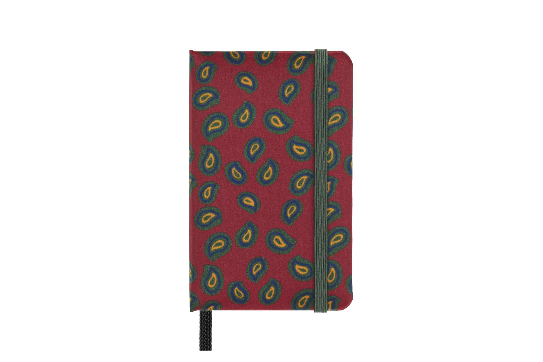 Moleskine Silk Notebook, fester Einband mit italienischer Seide von Mantero, mit weißen Seiten und elastischem Verschluss, mit Geschenkbox, Extra Small Format 13,6X8,8 cm, Farbe Bordeaux