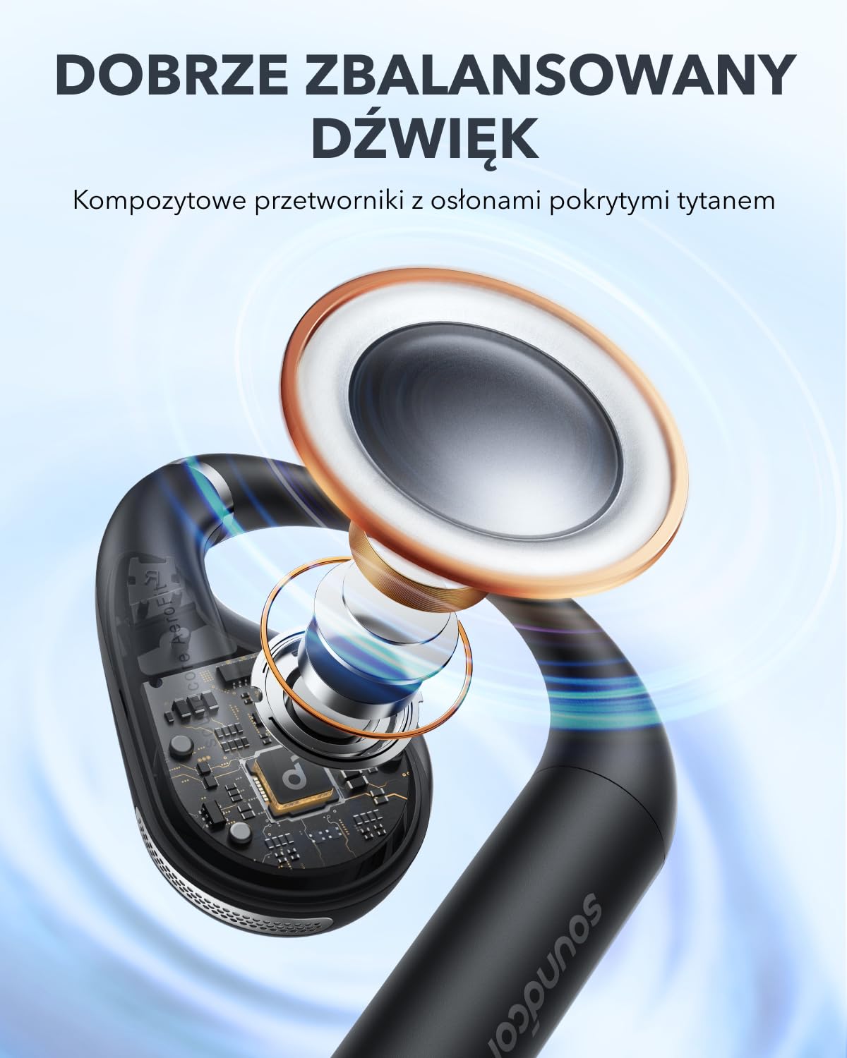 soundcore by Anker, słuchawki douszne AeroFit, Ultra Comfort