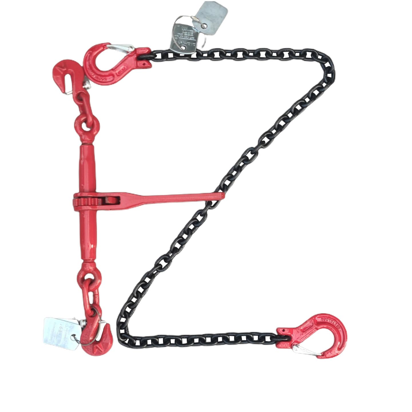 Catena Di Ancoraggio 2 Pezzi - 6mm, 2m, Laccata Nera Con Morsetto A Cricchetto, Classe 8 - Foto 7