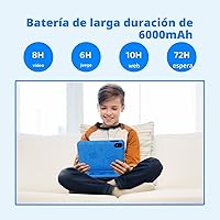 Vista 4 de Tablet Android 15 actualizada 2026, tableta para niños de 10 pulgadas, CPU Octa-Core, 10 GB+64 GB+1 TB Expandir tabletas para niños con espacio