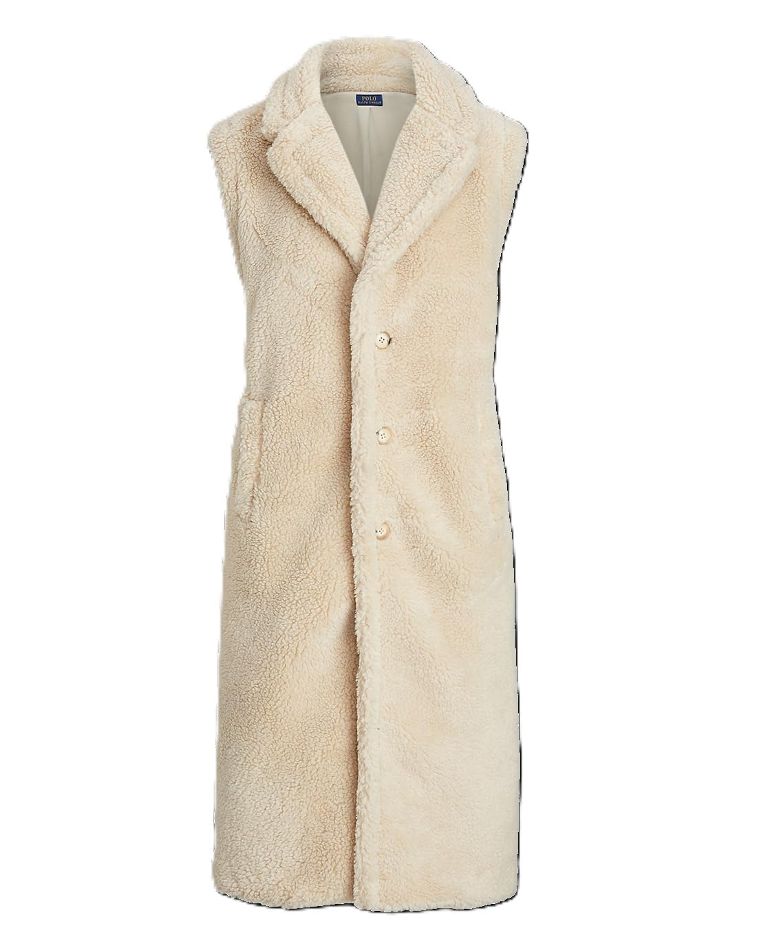 POLO RALPH LAUREN High-Pile Fleece Gilet, Women's Size Medium M