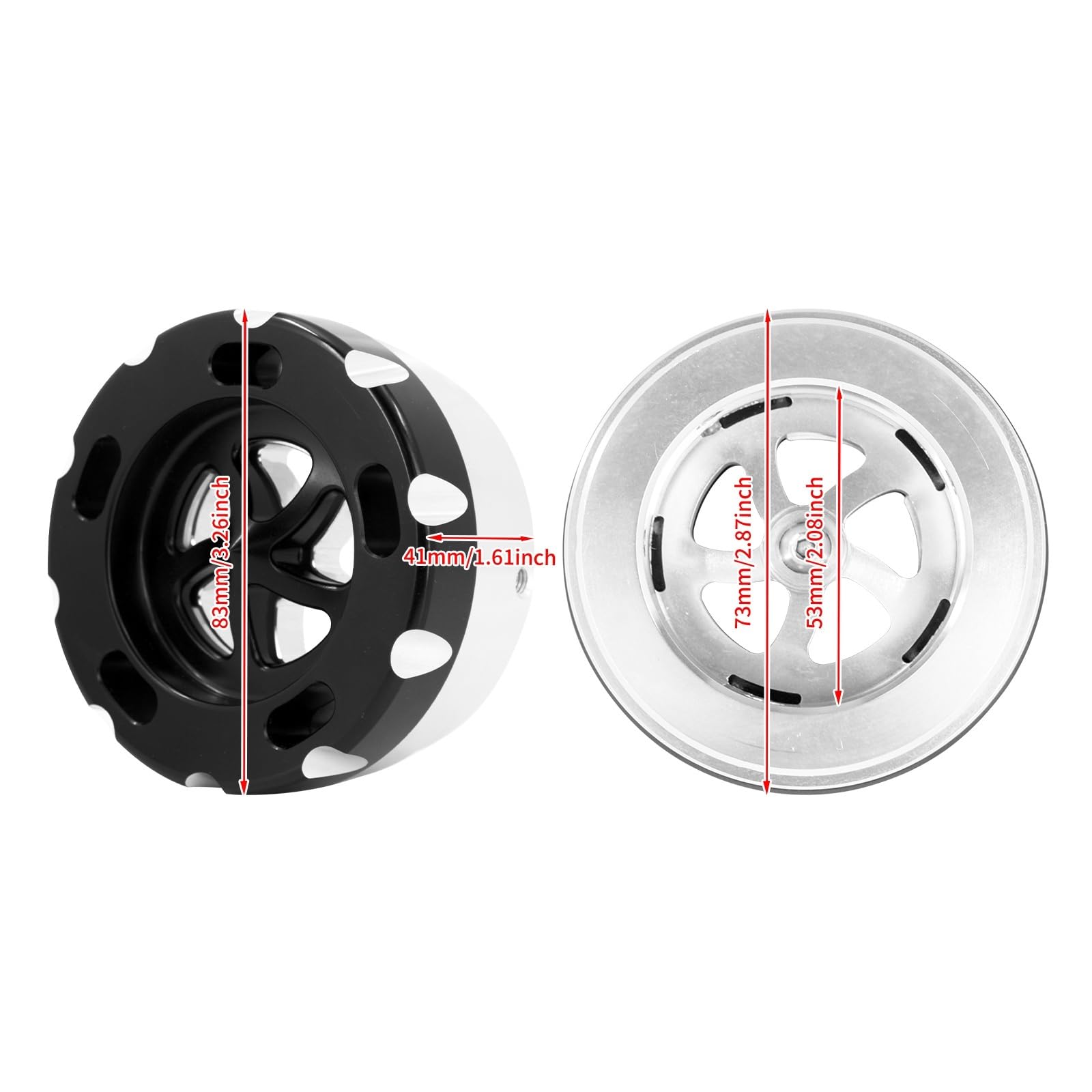 Scarico Moto Nero Voice Changer Sound Steel 3 "Tubo Silenziatore Regolabile Per Harley Softail Low Rider Street Bob Breakout Fat Boy 2008-2020