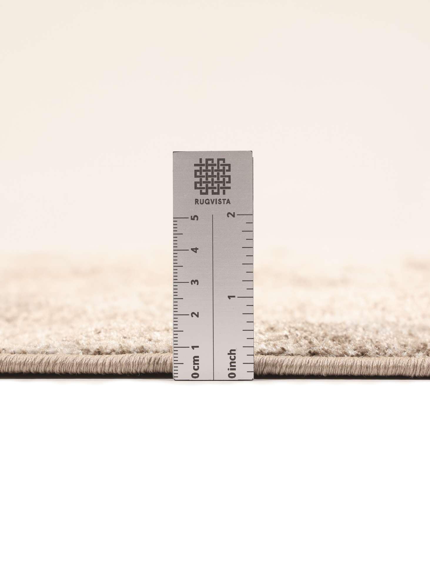 RugVista Solo Teppich, 160 x 230 cm, Beige/Grau