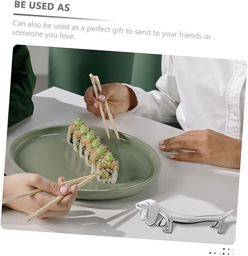 Miniatura 7 de BESTonZON 30 Pcs Puppy Chopstick Rest Adorno para Mesa De Desk Topper Spoon Fork Rack Spoon Rest Fork Rest Chopstick Base Cutlery Holder Kitchen