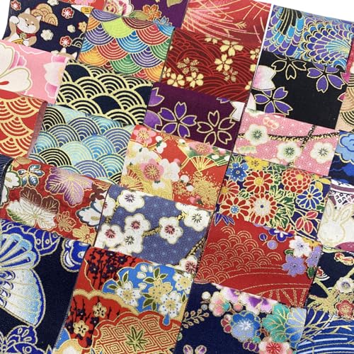 EDGEAM 60 Stück Patchwork Stoffe Baumwolle 6,5x30cm Jelly Roll Stoff Quilt-Streifen Baumwollstoff Stoffpaket zum Nähen für DIY Handwerk