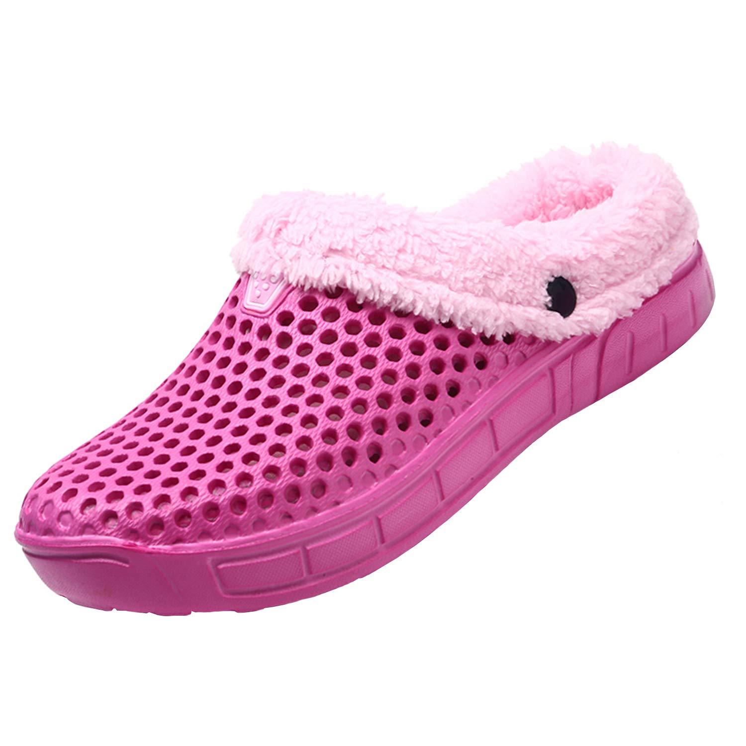 CERYTHRINAMen's Women's Lined Clog Breathable Mesh Lining Indoor Outdoor Walking Garden Clogs Winter Slippers