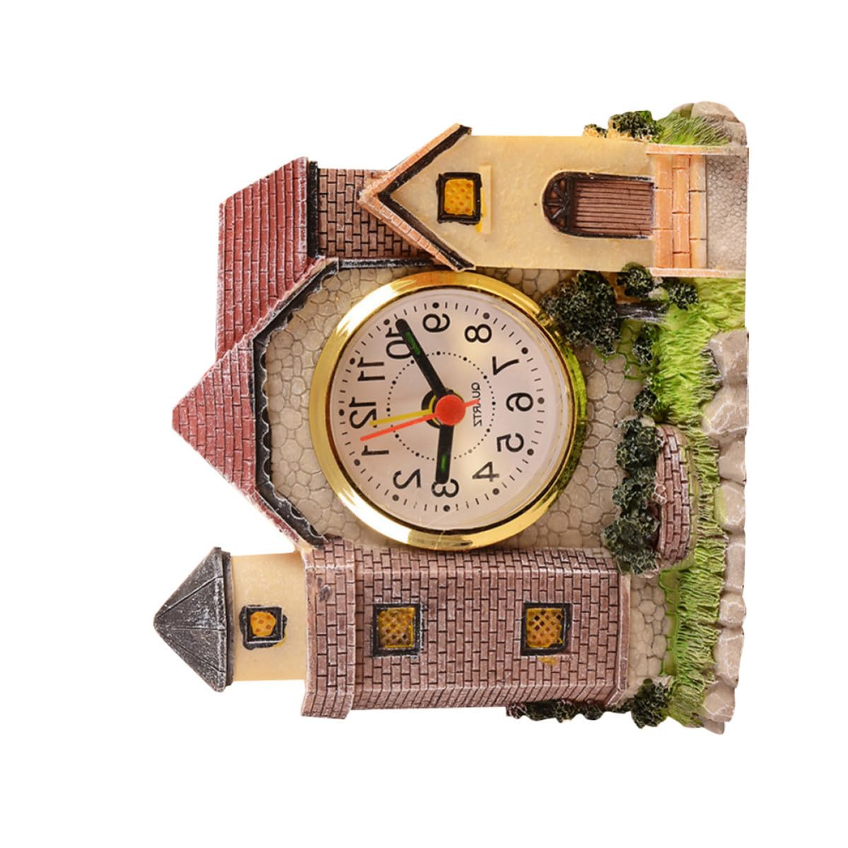 Reloj Alarma de Castillo Romano Obsequio Creativo y Despertador de Escritorio Ecológico
