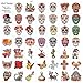 HOWAF 96pcs Day of the Dead Face Tattoos, Dia De Los Muertos Costume Skuall Temporary Tattoos, Day of the Dead Floral Skull Tattoos Stickers for Halloween Mexican Fiesta Party Decoration