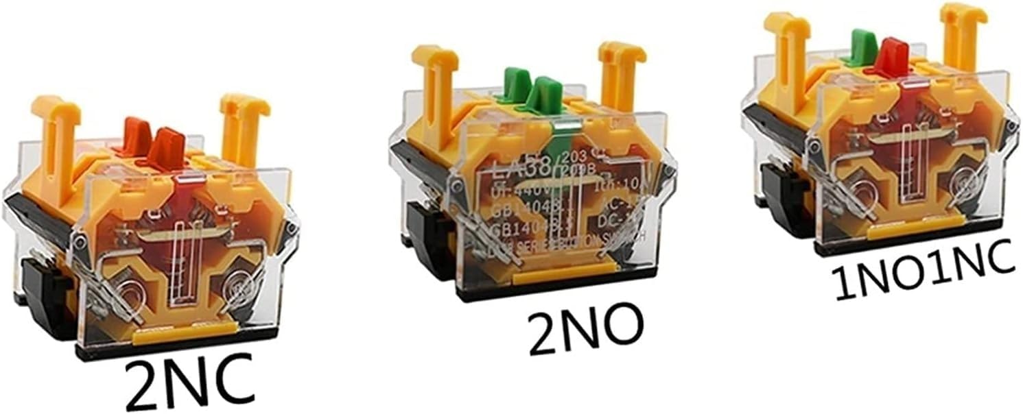 Interruptor LA38-11Y/2 LA38-20Y/3 22mm perilla selectora de bloqueo de rotación interruptor de llave 2 3 posiciones 1NO1NC 2NO con 2 interruptores de botón de bloqueo de llave(1no1nc)