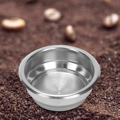 Miniatura 4 de Filtros de café de acero inoxidable, 2.283 in de doble capa no presurizada cesta de filtro de repuesto para máquina de café expreso portafiltro