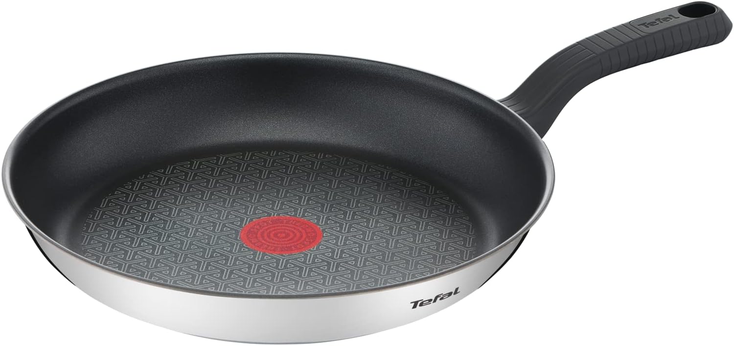 Comfort Max Stainless Steel Non-Stick Pancake Frying Pan 30cm, Thermo-Spot Heat Indicator, Induction Compatible Base, Comfortable Grip Handle, G7260744