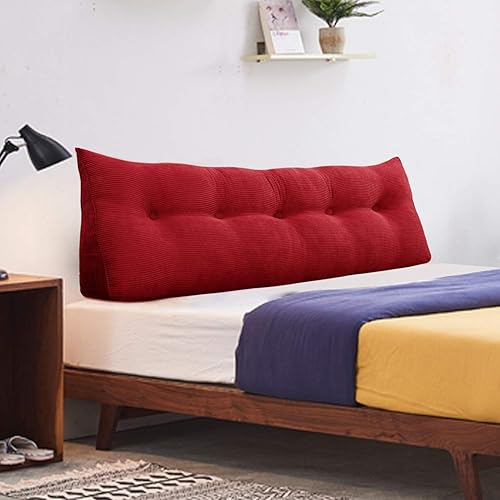 Miniatura 8 de WOWMAX - Almohada triangular para lectura almohada grande para cabecera y respaldo almohada en forma de cuña para soporte y posicionamiento, para