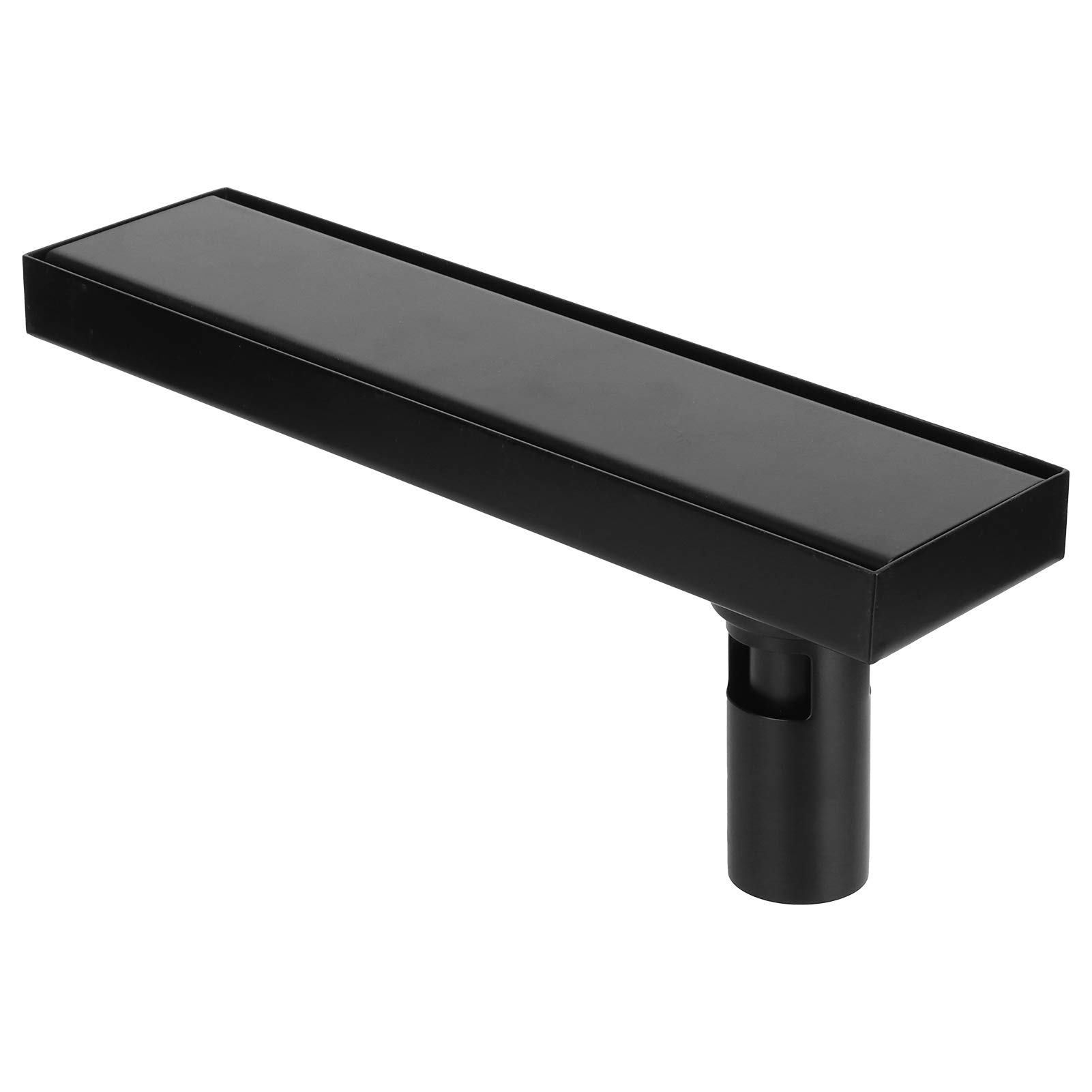 Siphon de Sol Linéaire Noir Mat de 30 Cm pour Un Drainage Rapide de l'eau dans Les Salles de Bains, la Cuisine et Plus Encore